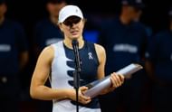 Iga Swiatek at the Porsche Tennis Grand Prix 2023. (Photo: Getty)